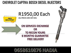 CHEVROLET CAPTIVA DIESEL INJECTORS ON SERVICE EXCHANGE OR TO RECON YOURS