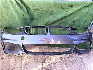 BMW F32 4 SERIES M SPORT FRONT BUMPER FOR SALE IN GOOD CONDITION