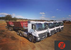 34 TON SIDE TIPPERS FOR HIRE