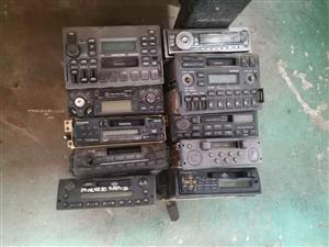 Tape deck radio's for sale as bundle