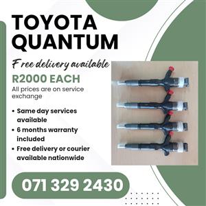 TOYOTA QUANTUM DIESEL INJECTORS FOR SALE WITH WARRANTY 