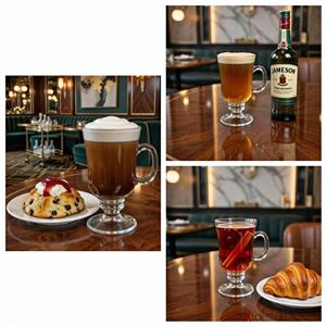 6pc Irish coffee glasses