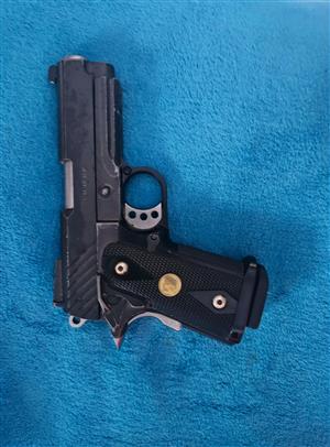 My son is selling both air soft bb guns in excellent condition. Black leopard ey