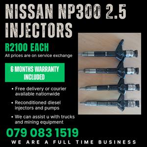 NISSAN NP300 2.5 INJECTORS FOR SALE WITH WARRANTY 