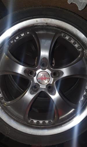 18” BMW rims and used tyres