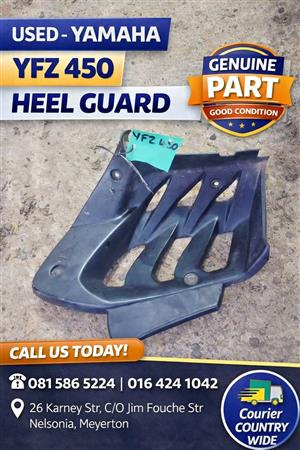 Yamaha YFZ 450 Heel guard. 