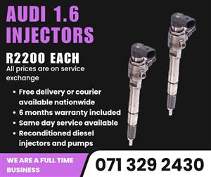 AUDI 1.6 INJECTORS FOR SALE WITH WARRANTY 