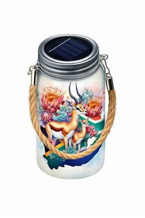 Personalised solar light jar to order