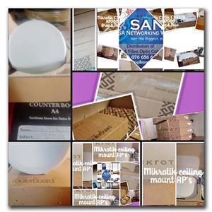 Mikrotik RbcAPGi-5acD2nD dual band ceiling mount AP's. Mikrotik CRS328 PoE switches . Mikrotik P2P