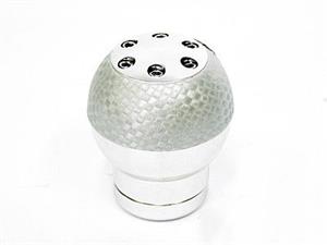 N-Tek Alluminium And Silver Carbon Gearknob