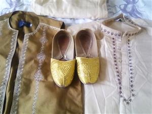 Men's Eastern / Indian Suit combo with Shoes. Excellent Condition.
