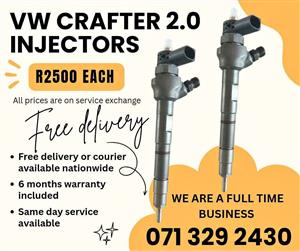 VW CRAFTER 2.0 INJECTORS FOR SALE WITH WARRANTY
