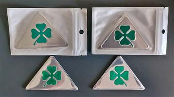 Alfa clover quadrifoglio badges emblems stickers