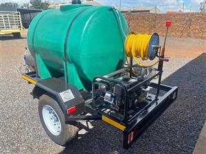 WATER BOWSER 1000L 2000L  FIREFIGHTER TRAILER  PRESSURE WASHER