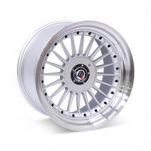 17″ YK-7670 Alpine 4/100 & 5/100 Silver With Black Rivets Alloy Wheels