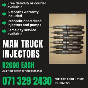 MAN TRUCK INJECTORS FOR SALE WITH WARRANTY 