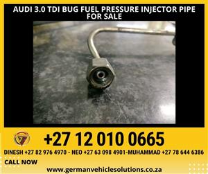 Audi 3.0 TDI Fuel Pressure Injector Pipe Used for sale 
