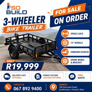 3-Wheeler Bike Trailer for sale on order