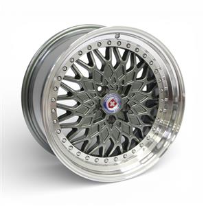 17″ TWC410 5/100 Gunmetal Machine Lip Alloy Wheels