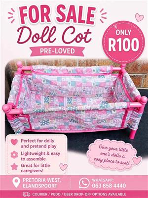 Smaal doll camping cot for sale