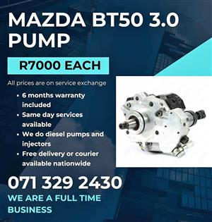 MAZDA BT50 3.0 PUMP FOR SALE WITH WARRANTY INCLUDED