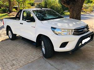 2017 Toyota-Hilux 2.4 GD-6 RB SRX Single Cab with 116000km, located in Vredendal