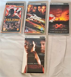 Sony PSP Bundle - 3x UMD Videos (Fast & Furious, xXx) + Killzone Liberation Game
