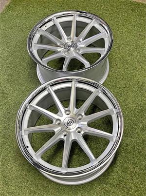 19 INCH ROHANA DESIGN RIM SET+ STAINLESS INNOX LIPS NARROWS/WIDES
