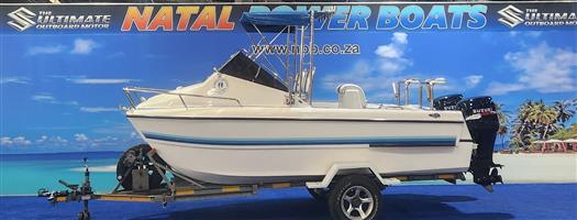 COBRA CAT 525 ON TRAILER 2 X 70 HP SUZUKI 4 STROKES 2008 MODEL FINANCE ARRANGED 