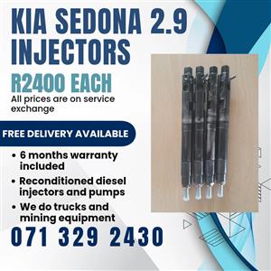 KIA SEDONA 2.9 INJECTORS FOR SALE WITH WARRANTY 