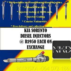 KIA SORENTO COMMON RAIL DIESEL INJECTORS FOR SALE