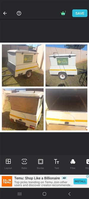 Trailer with papers 