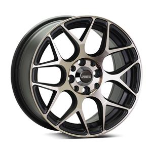 15″ S242 4/00 & 4/108 Black with Polished Face Alloy Wheels