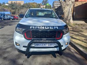 2018 FORD RANGER XLT 2.2 ENGINE DIESEL, DOUBLE CAB, MANUAL, WHITE COLOR, MILEAGE 