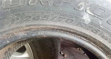 Size 16 Bakkie tire for sale