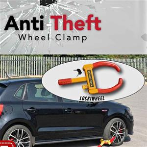 Anti theft wheel clamp and hand brake lock