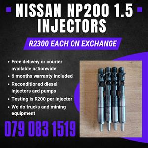 NISSAN NP200 1.5 INJECTORS FOR SALE WITH WARRANTY 