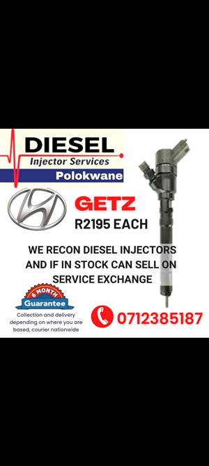 GETZ DIESEL INJECTORS WE RECON AND SALE ON EXCHANGE 