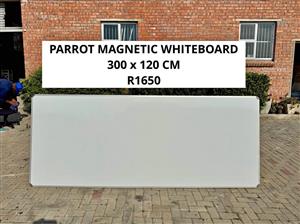 XL PARROT MAGNETIC OFFICE WHITEBOARD 300 x 120 CM