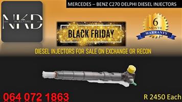 MERCEDES C270 DIESEL INJECTORS FOR SALE