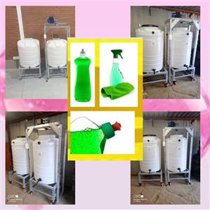 “500L detergent mixer, removable base & tank, free formulations, export delivery
