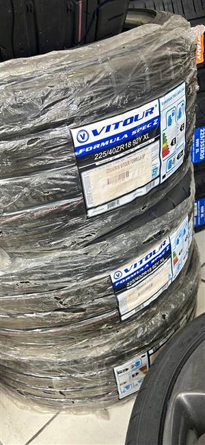 225/40/18 tyres available @kustomkings