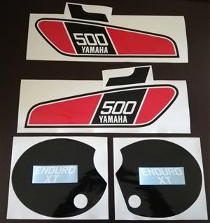 1976 Yamaha XT 500 Enduro deals stickers vinyl cut graphics set