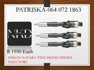 NISSAN NAVARA YD25 DIESEL INJECTORS FOR SALE