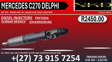 Diesel Injectors Mercedes C270 Delphi On Repair 
