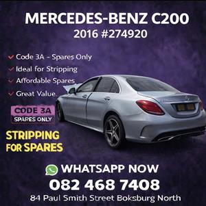 2016 MERCEDES BENZ C200 #274920 STRIPPING FOR SPARES 