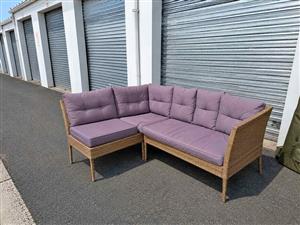 Rattan L Shape Couch