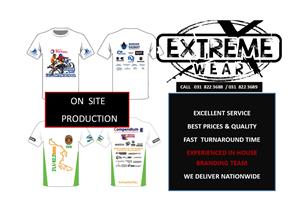 Bulk Team Wear and Sports Wear Supplier at Extreme Wear - Triathlons/ Marathons/ School Sportswear/ Team Building Events 