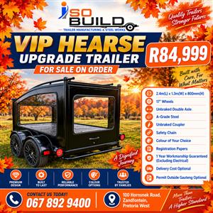VIP Hearse Trailer Black for sale