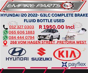 HYUNDAI i20 2022- G3LC COMPLETE BRAKE FLUID BOTTLE USED